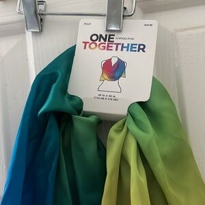 Pride Scarf Wrap in Rainbow Stripe | Unisex Summer Shawl LGBTQ Pride